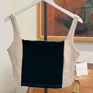 Beyond Yoga Spacedye Vitality Colorblock Cropped Tank - Spruce